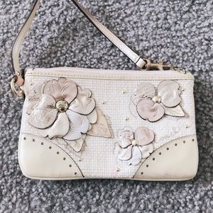 Coach Ivory Wristlet